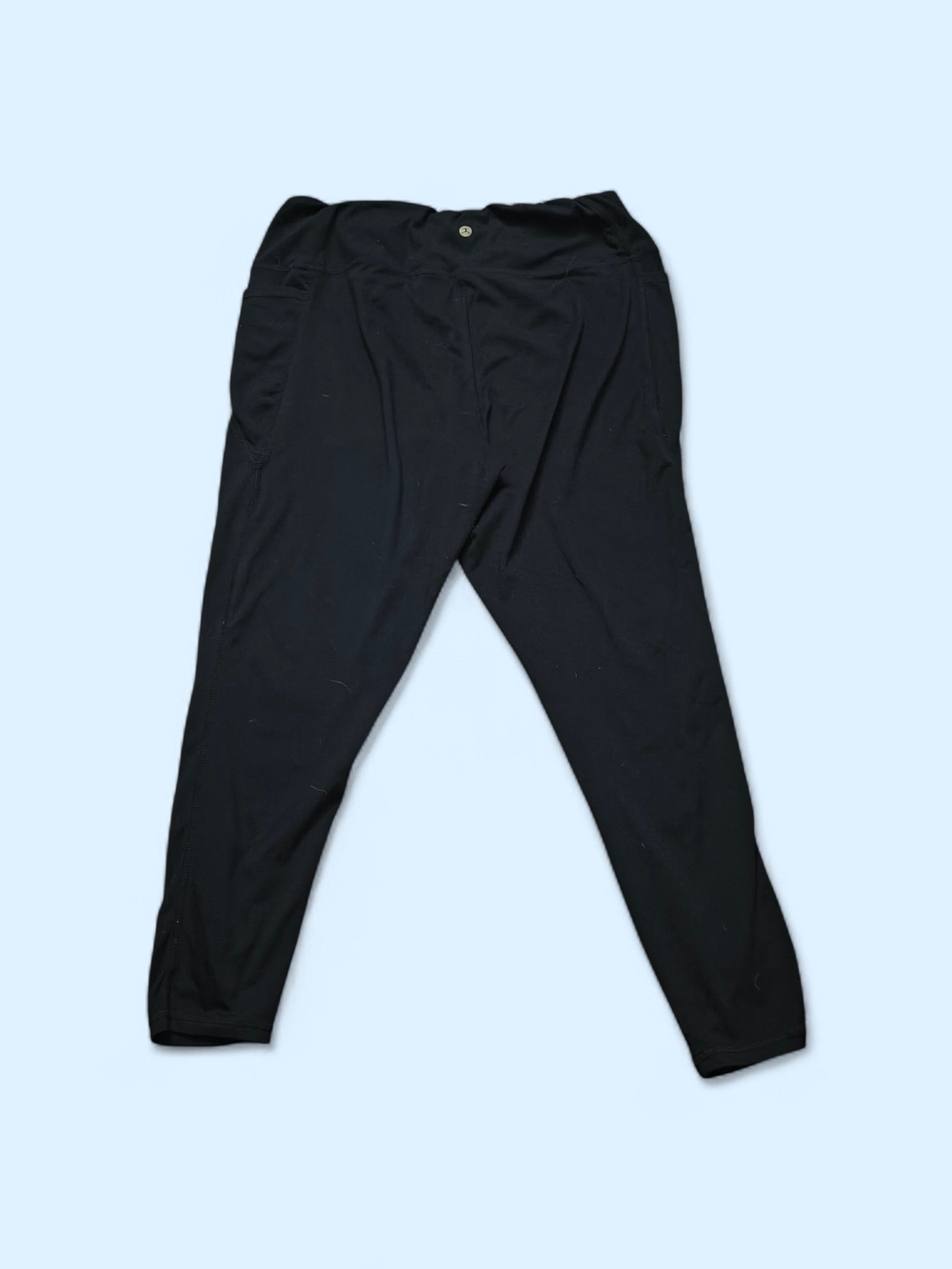 Bundle of 4 Danskin Black Cropped Leggings XL High Rise Stretch Activewear Pants - Picture 6 of 8
